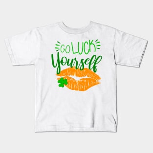 Go Luck Yourself on Paddys Day Kids T-Shirt